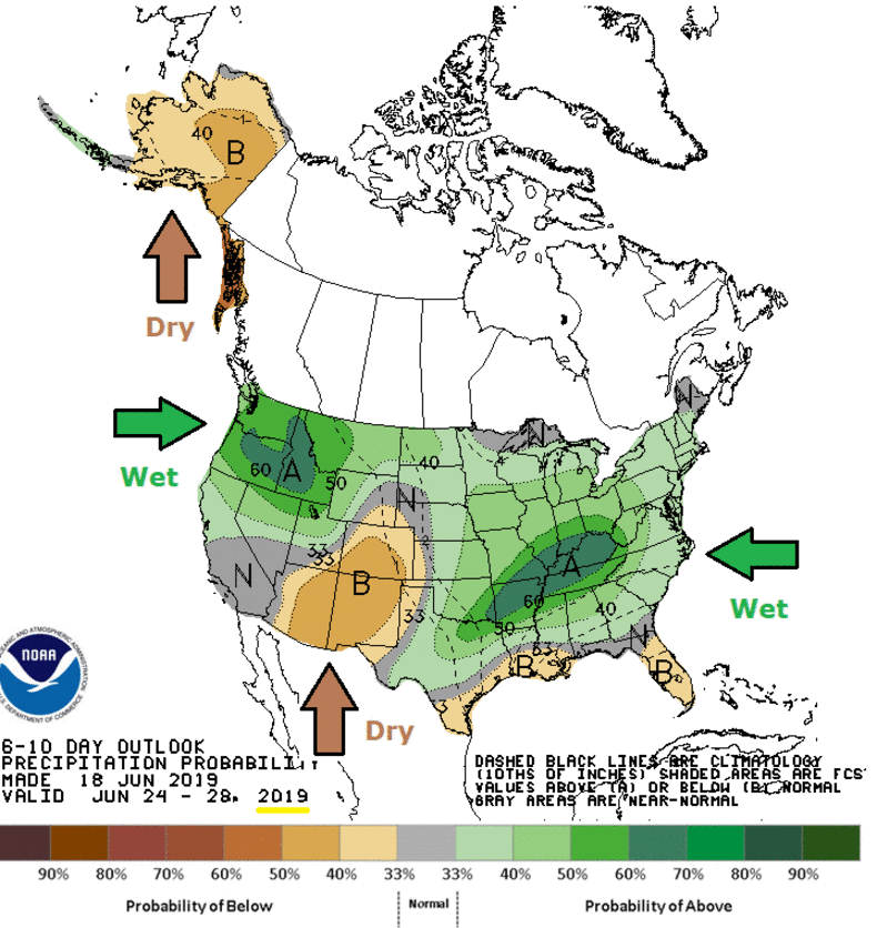 NOAA US rain 2019 2021