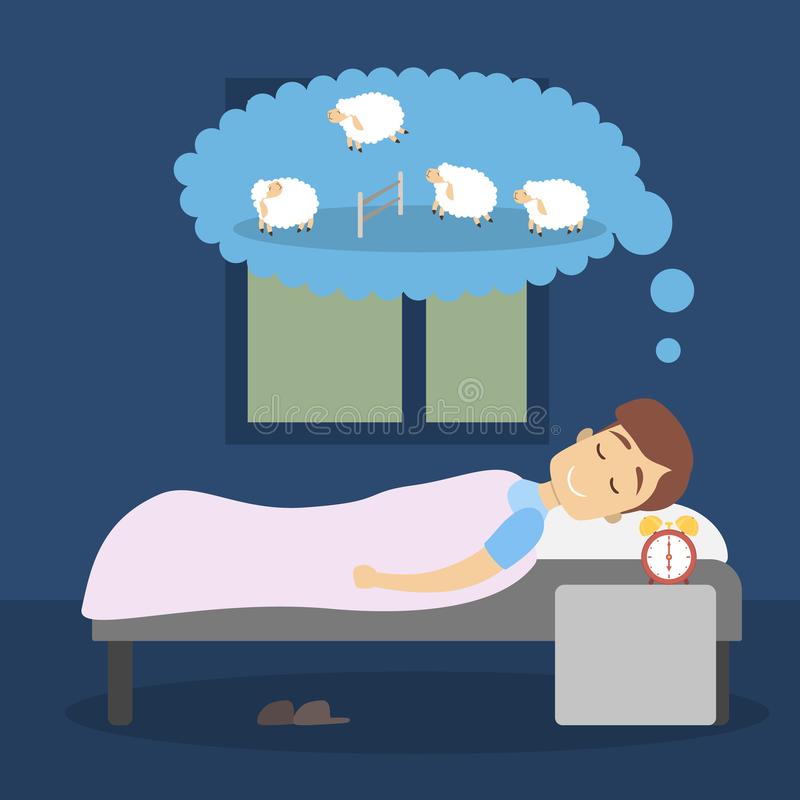 man-sleeping-counting-sheep-dream-man-sleeping-sheep-117145178